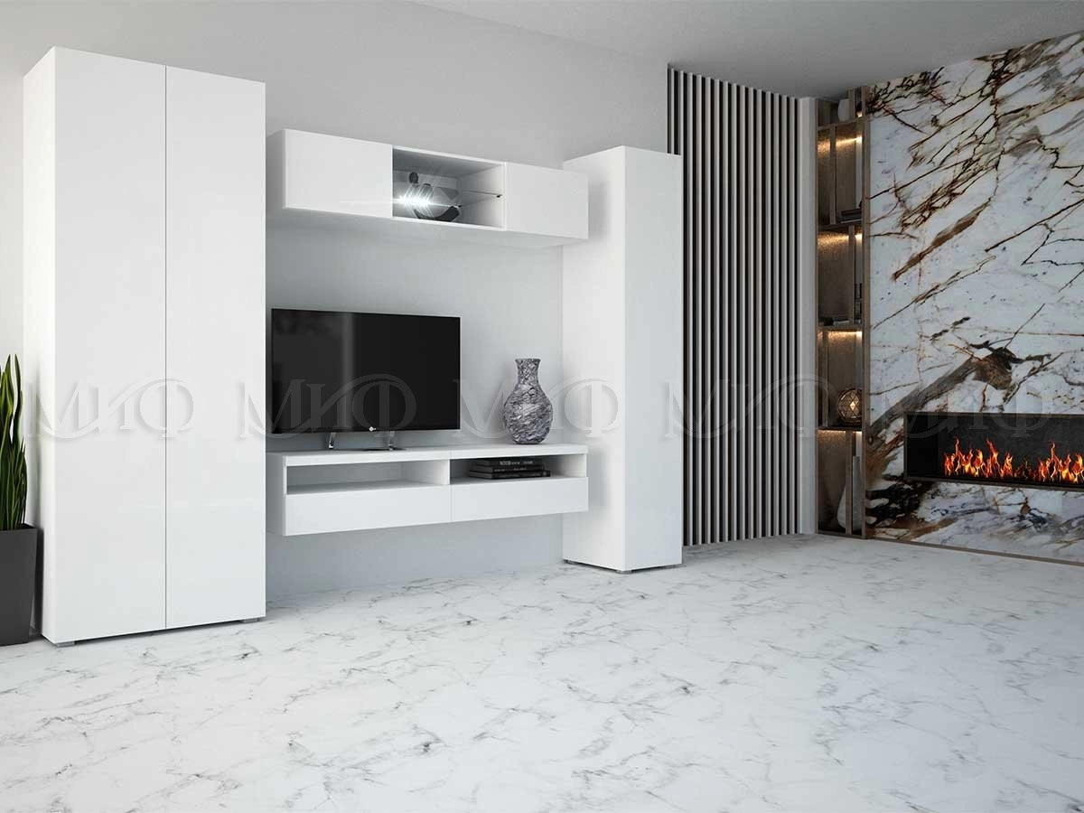 Гостиная Фаворит МДФ №5 (Ш-2800 x В-2170 x Г-458 мм)/Разные Цвета