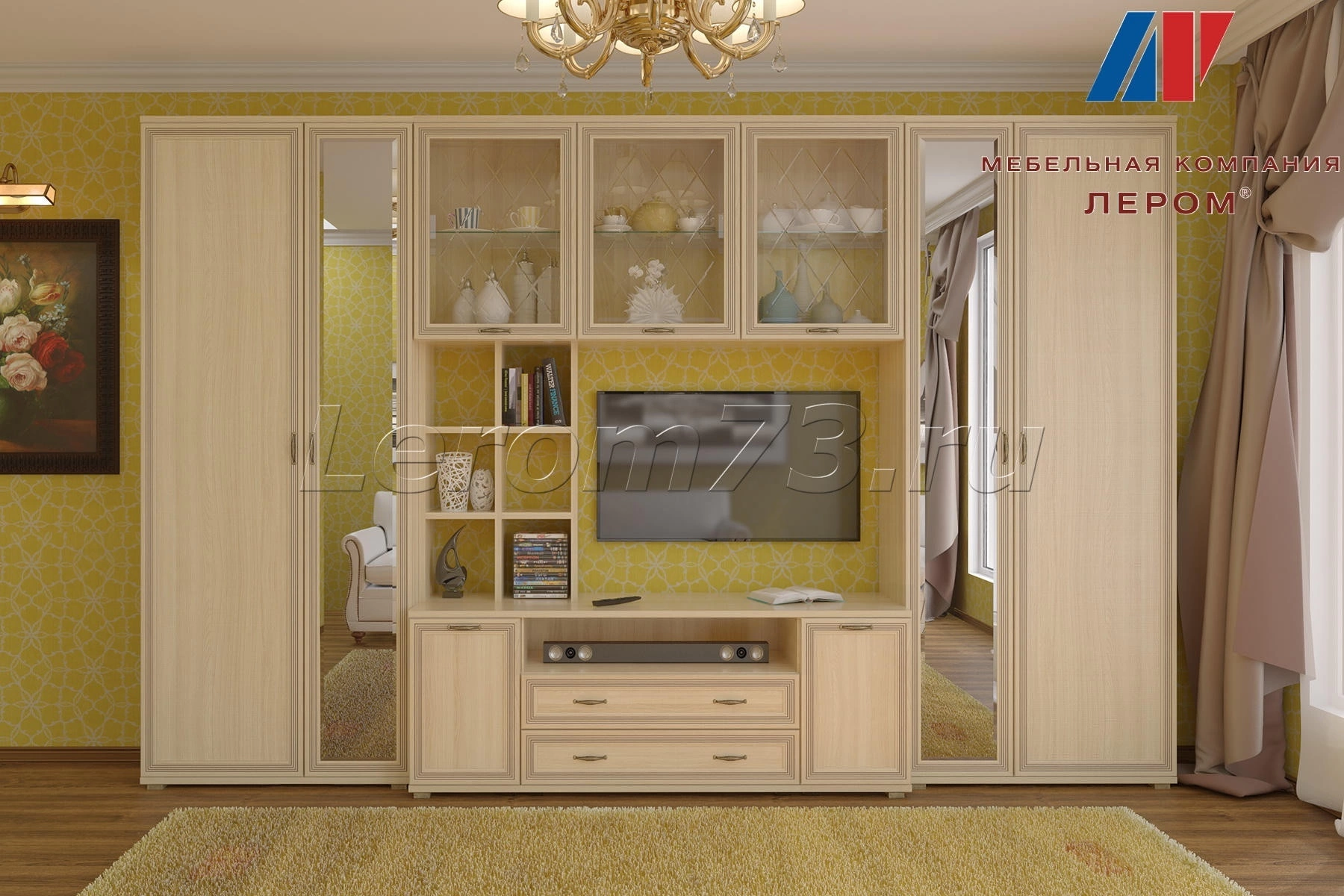 Гостиная-Стенка Карина-06 (В-2224 х Ш-3420 х Г-448 мм)