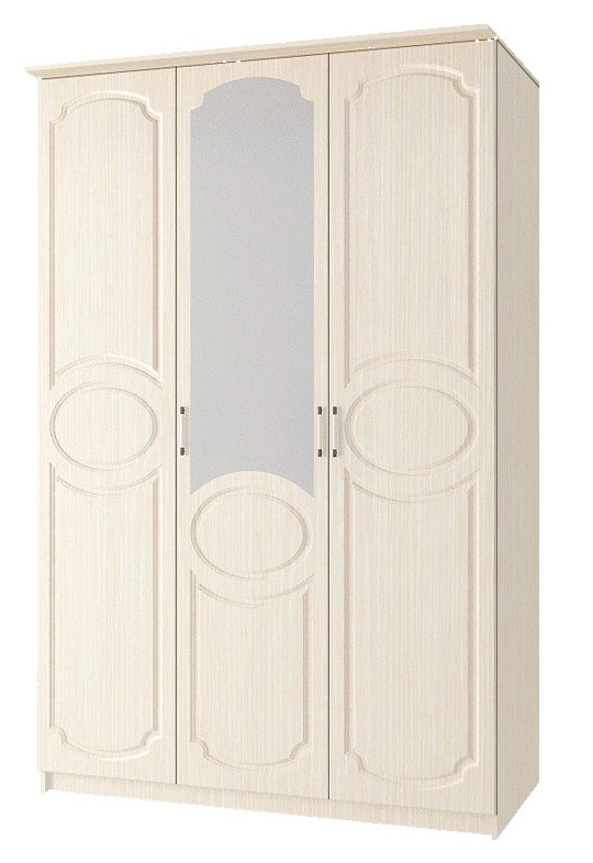 Шкаф 3-х Створчатый Каролина-7 МДФ/Разные Цвета (1,5х2,12х0,55)