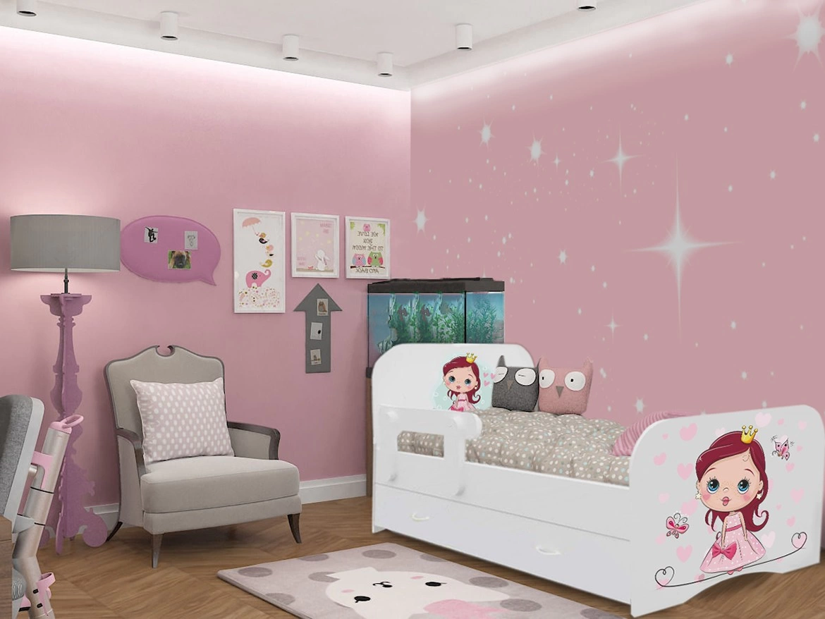 Кроватка "Принцесса" c Ящиками