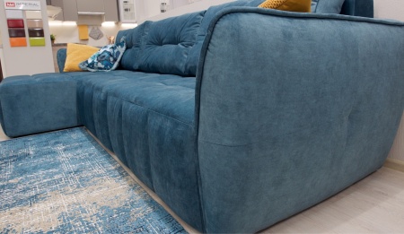 Диван-Кровать ТРЕВИ KENGOO/TEAL (Ш-3500 × В-850 × Г-1690 мм)