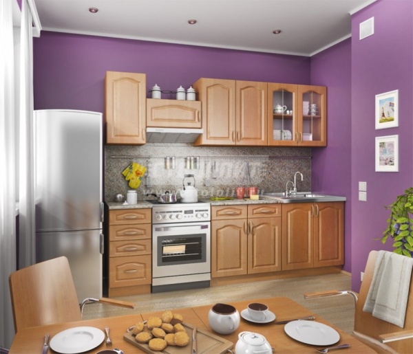 Оля Кухня Вишня/МДФ Ольха