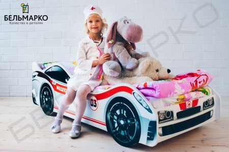 Детская кровать-тачка МЕДПОМОЩЬ