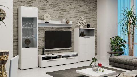 Гостиная «Наоми» №3 Разные Цвета/Ш-3054 × В-1944 × Г-440 мм