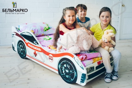 Детская кровать-тачка МЕДПОМОЩЬ