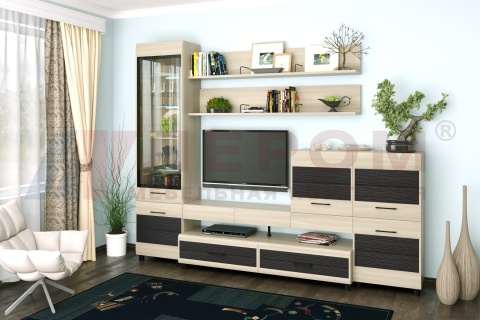 Гостиная-Стенка Камелия №5 (В-2172 х Ш-2700 х Г-452 мм)