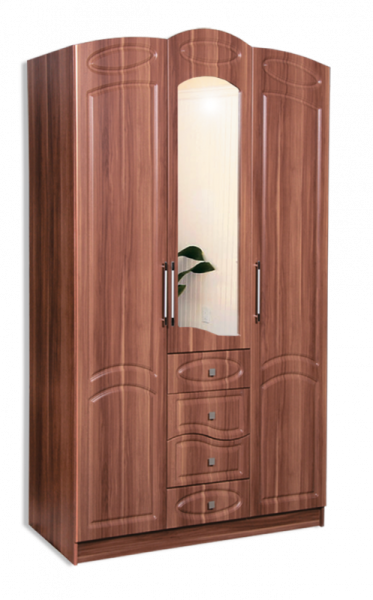 Клеопатра Шкаф 3-х Створчатый МДФ (Ш-1350 х В-2220 х Г-500 мм)/Разные Цвета