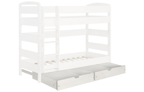 Детская Кровать Массив-Эко Школьник Двухъярусная/Разные Цвета Ш-860 х Г-2060 х В-1640 мм