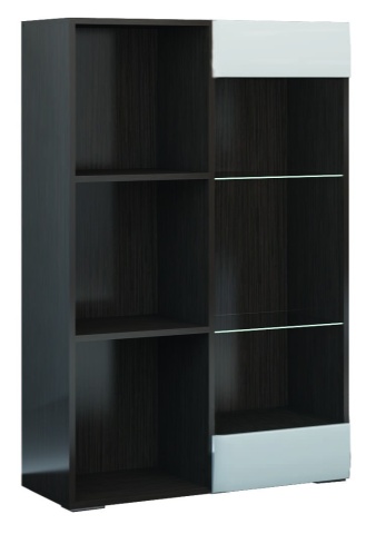 Стеллаж Ницца (Ш-800 мм x В-1255 мм x Г-366 мм)/Разные Цвета