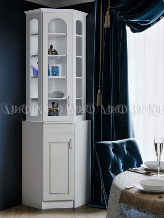 Буфет Кармен Угловой МДФ (Ш-580 x Г-580 х В-2270 мм)/Разные Цвета