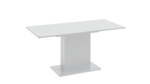 Стол обеденный «Diamond» Белый Глянец Раскладной Д-1100 x Ш- 750 мм x В-765 мм