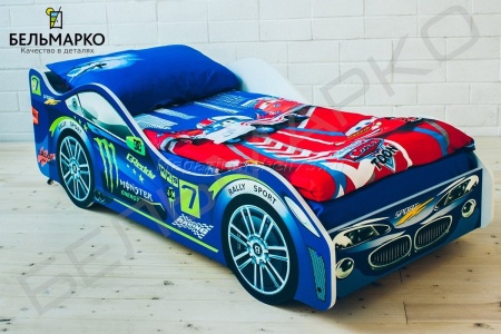 Детская кровать-тачка МОЛНИЯ