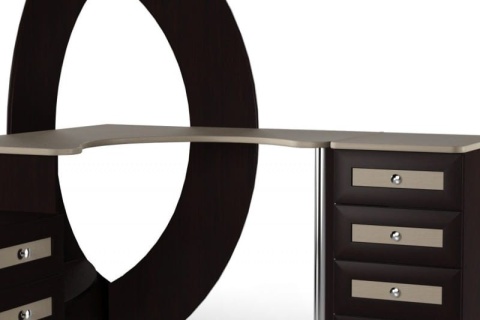 Компьютерный стол "Мебелайн-44" (низкая тумба слева)