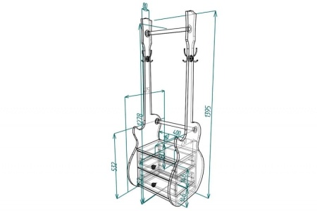 Тумба для прихожей "Мебелеф-1"