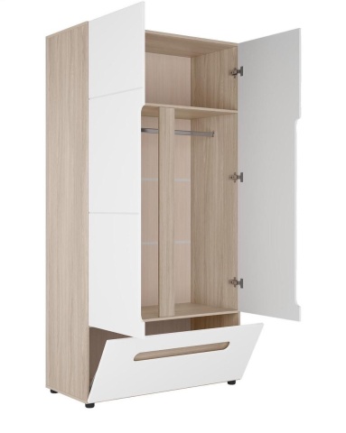 Шкаф Двухстворчатый с Ящиком Палермо-3 (Ш-1068 х В-2078 х Г-509 мм)