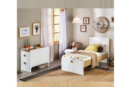 Кроватка трансформер "Natura Baby" 1600х750