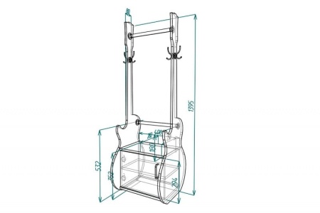 Тумба для прихожей "Мебелеф-4"