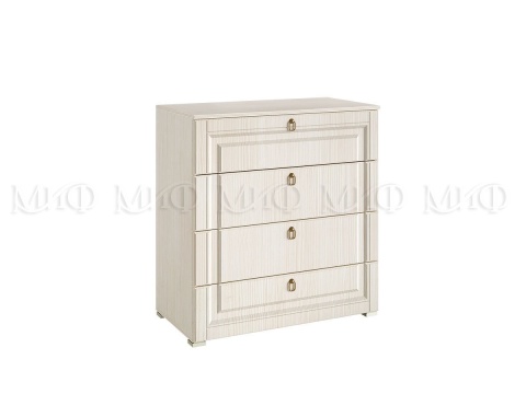 Комод Элит-1 МДФ Сандал Светлый (Ш-850 мм x В-910 мм x Г-448 мм)