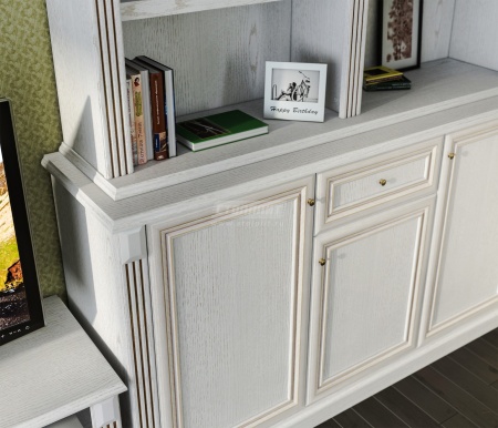 Гостиная Версаль  L-4454 Белый Ясень (Ш-4440 X В 2184 X Г 440 мм)