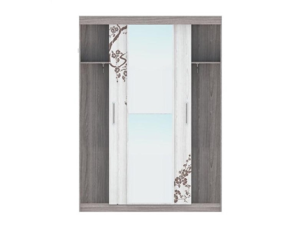 Шкаф-Купе Комфорт-8 Шимо Темный/Шимо Светлый (Ш-1600 × В-2200 × Г-587 мм)