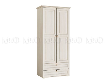 Шкаф Бельевой  Элит-1 МДФ Сандал Светлый (Ш-975 мм x Г-577 мм х В-2185 мм)