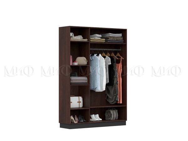 Шкаф 3-х Створчатый Манифик МДФ (Ш-1500 x В-2126 x Г-542 мм) Дерево/Орех