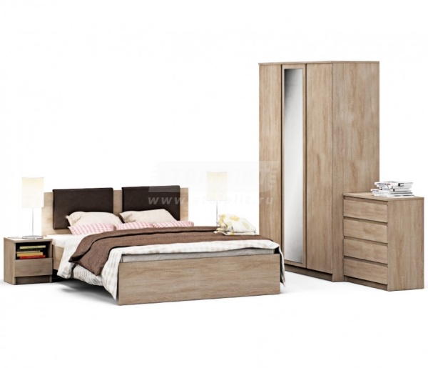 Веста набор для спальни с шкафом 3-х дверным