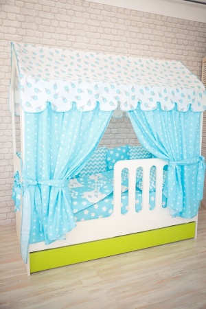 Кровать Сказка (Домик со Вторым Выдвижным Местом)/Спальное Место 800 х 1600 мм