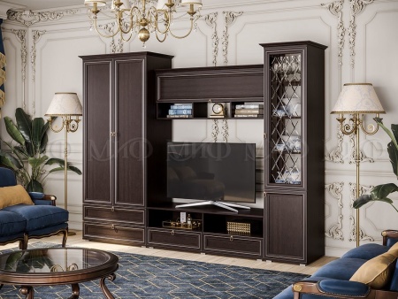 Гостиная Элит-2 МДФ (Ш-2900 мм x Г-577 мм х В-2185 мм)/Разные Цвета