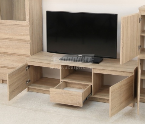 Тумба ТВ Веста СБ-2253 Дуб Сонома/Ш-1400 X В-440 X Г-440 мм