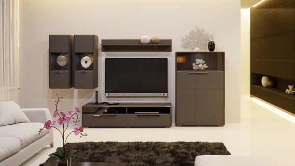 Гостиная «Наоми» №1 Разные Цвета/Ш-3062 × В-1623 × Г-440 мм