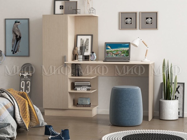 Письменный Стол  №1 Разные Цвета/Ш-1450 x В-1350 x Г-500 мм