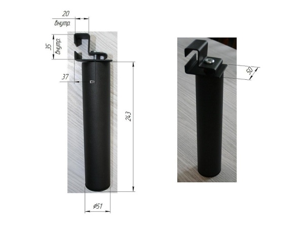 Основание Металлическое без Ног/Разные Размеры